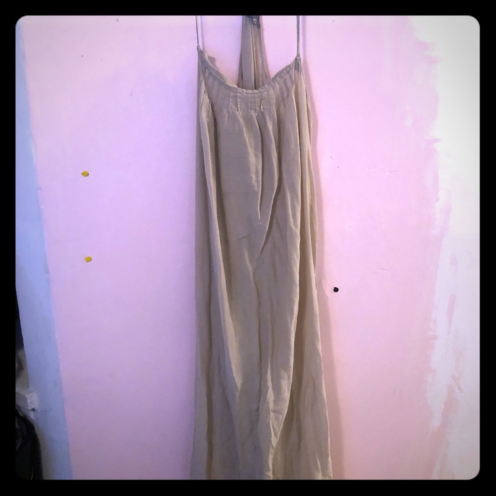 Slinky spaghetti strap maxi dress